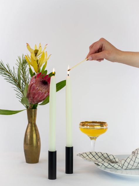 CANDLES DIPPED NATURAL WHITE (Available in 2 Sizes)