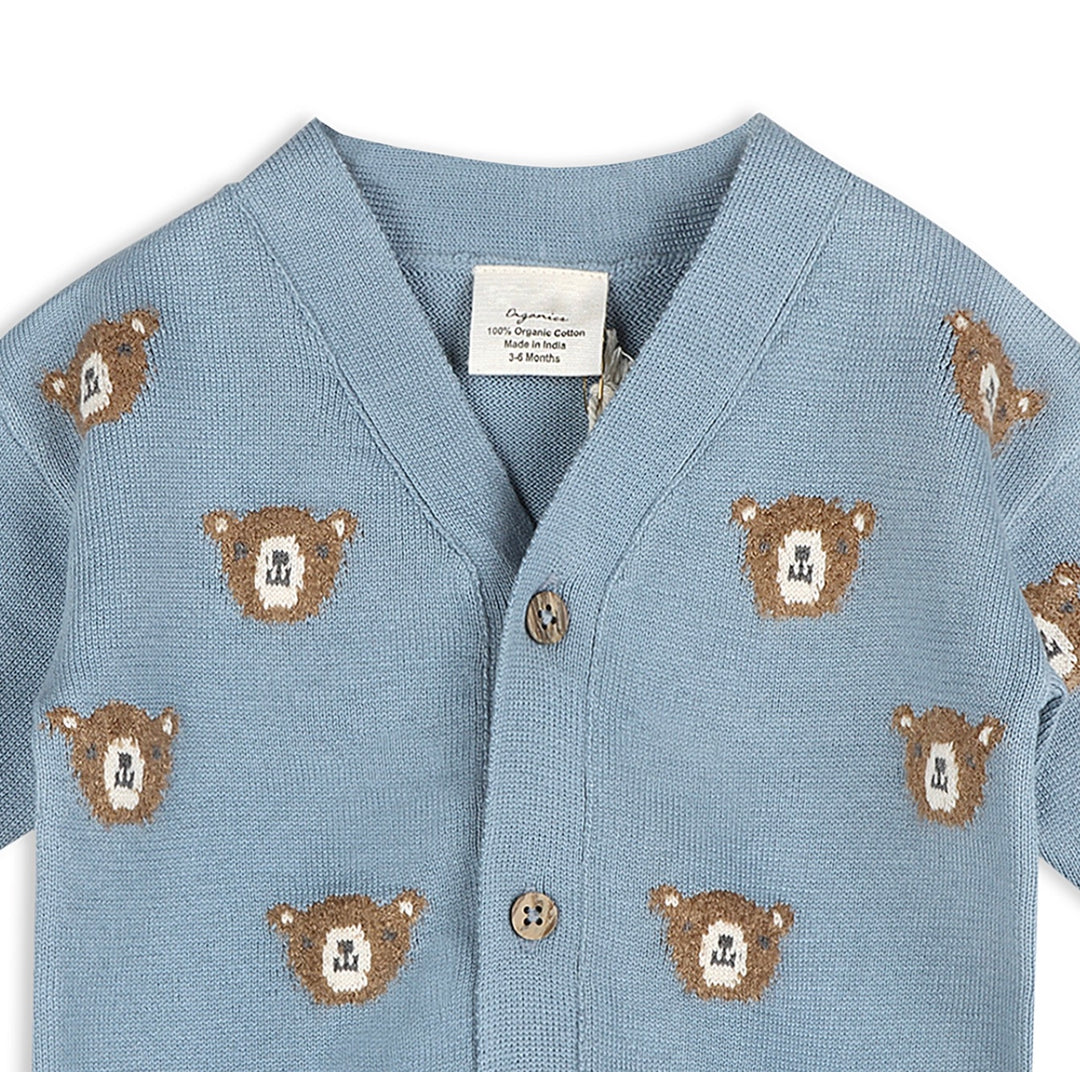 CARDIGAN BEAR JACQUARD