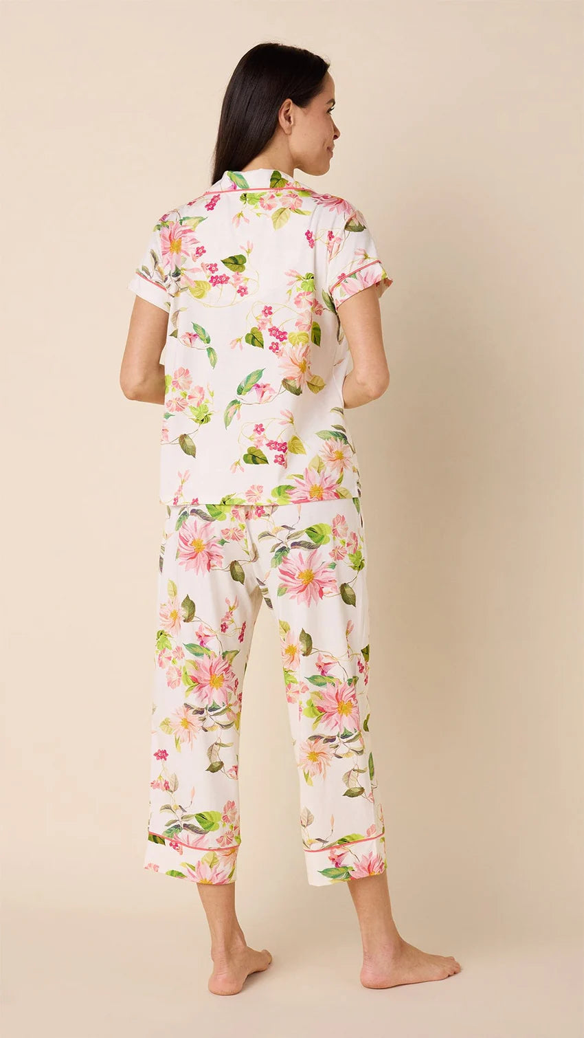 PAJAMA CAROLINA CAPRI PIMA KNIT WHITE MEDIUM (NRD)