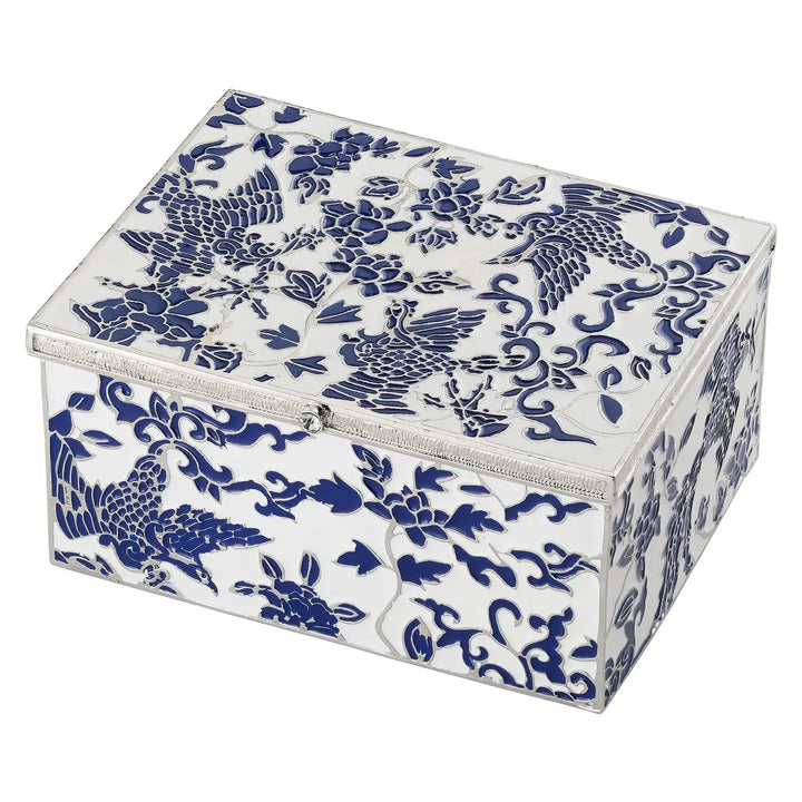 JEWELRY BOX BLUE & WHITE
