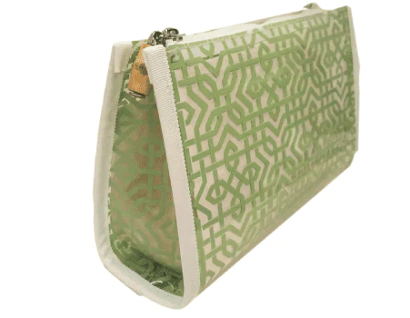 COSMETIC BAG LATTICE LEAF CLEAR (Available in 2 Sizes)