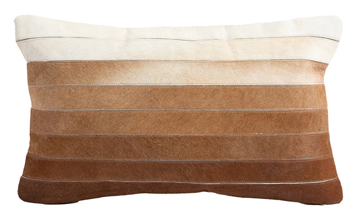 PILLOW OMBRE COWHIDE 12X20"