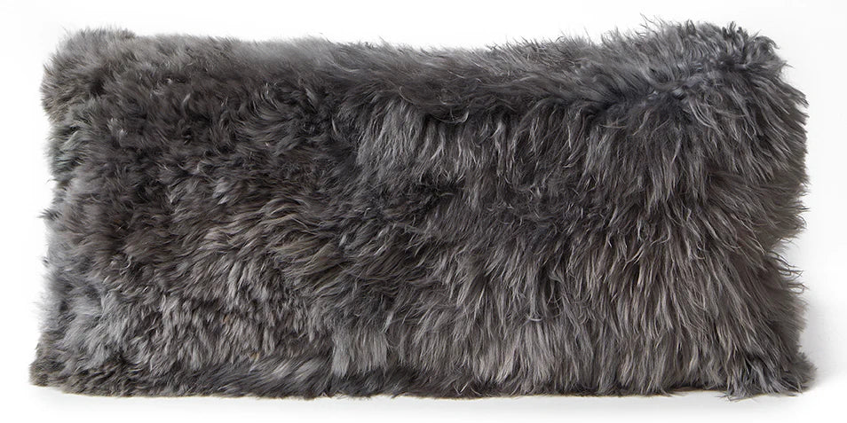 PILLOW SURI ALPACA MICROSUEDE 11X22"