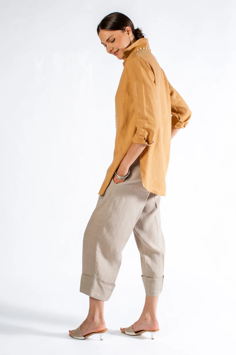 TUNIC LINEN HARVEST GOLD