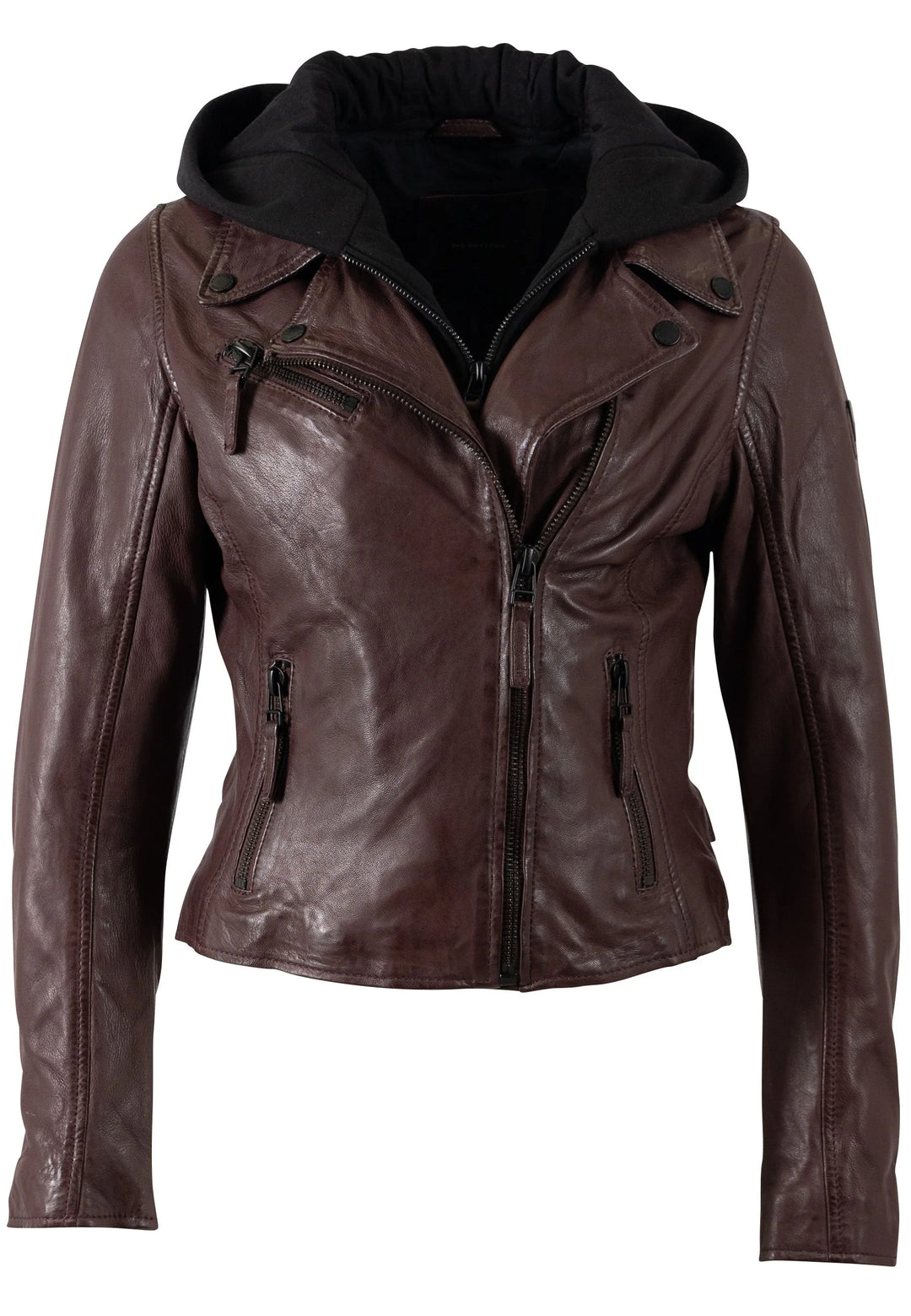 JACKET STAR W/ HOOD CHRISTYN RF DARK CHERRY