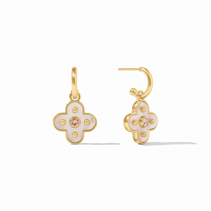 EARRING HOOP&CHARM COLETTE CHAMPAGNE