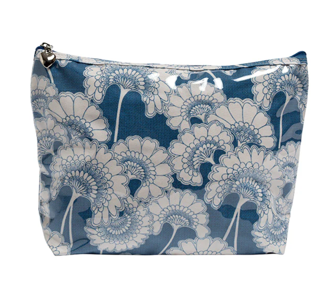 COSMETIC BAG BLUE FANS MEDIUM #77671