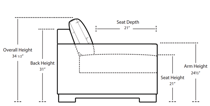 SECTIONAL 2PC DAMIEN IN SILVANO LINEN #61287
