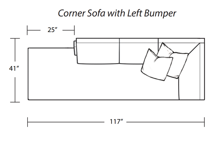 SECTIONAL 2PC DAMIEN IN SILVANO LINEN #61287