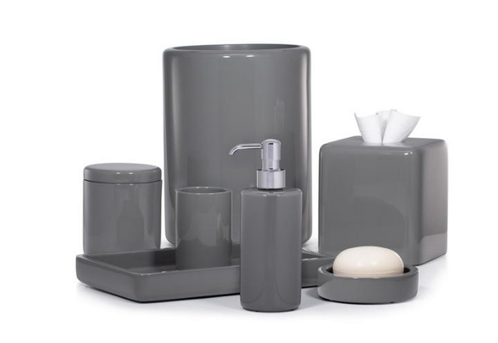 BATH ACCESSORIES DOMUS GRAY GLOSS