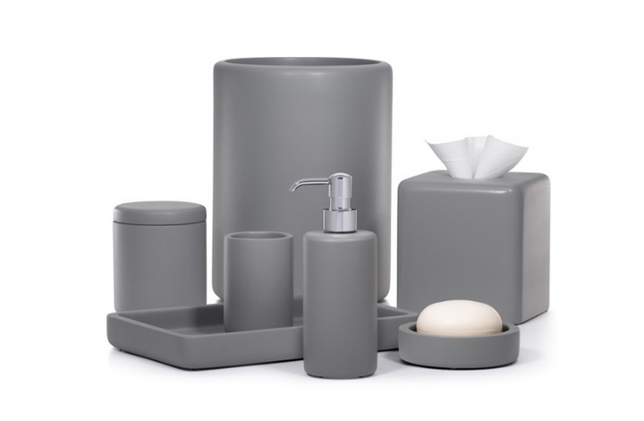 BATH ACCESSORIES DOMUS GRAY MATTE