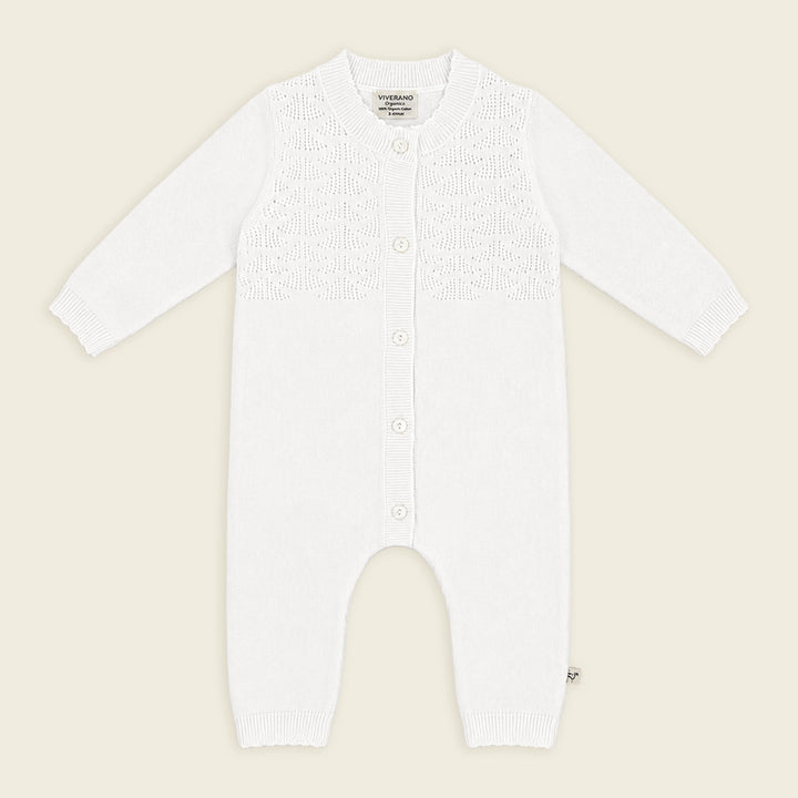 JUMPSUIT DOVE WHITE POINTELLE