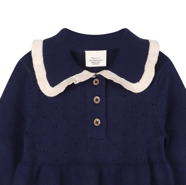DRESS RUFFLE COLLAR SWEATER KNIT