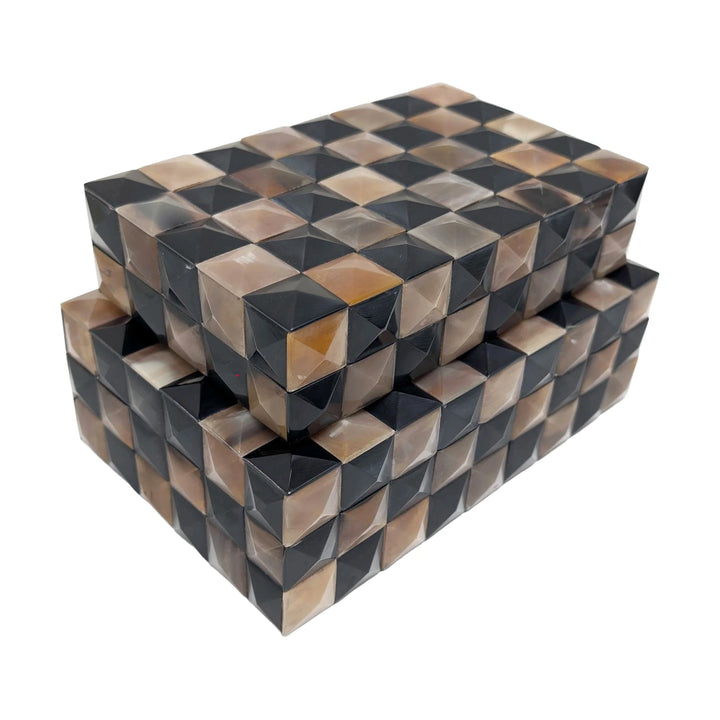 BOX NEUTRAL & BLACK 3D SQUARE BOXES