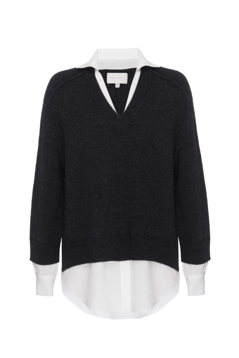 PULLOVER V-NECK LAYERED