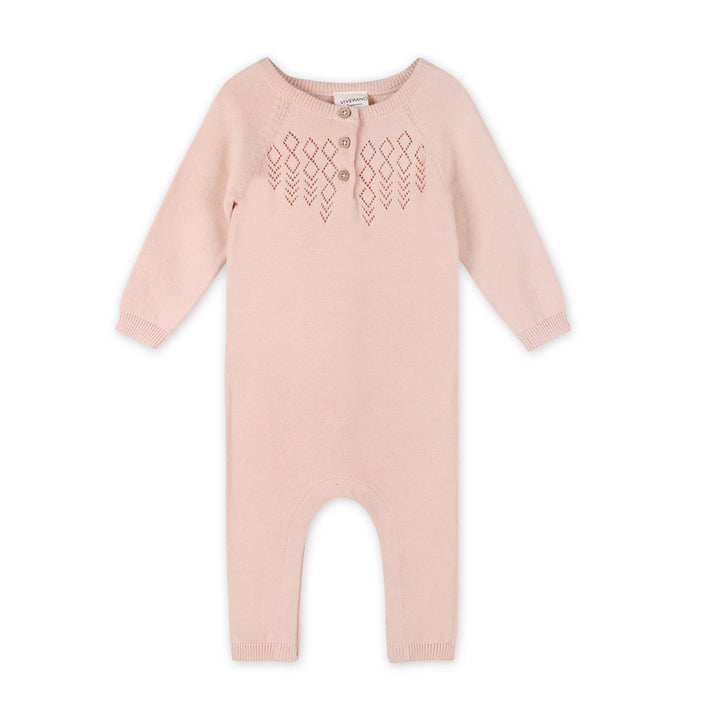 JUMPSUIT DIAMOND POINTELLE BLUSH