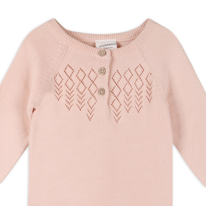 JUMPSUIT DIAMOND POINTELLE BLUSH