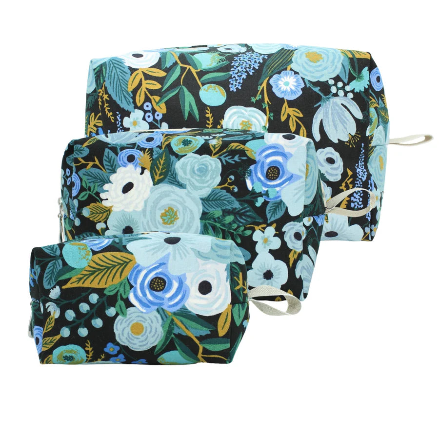 TOILETRY BAG BLUE GARDEN LARGE