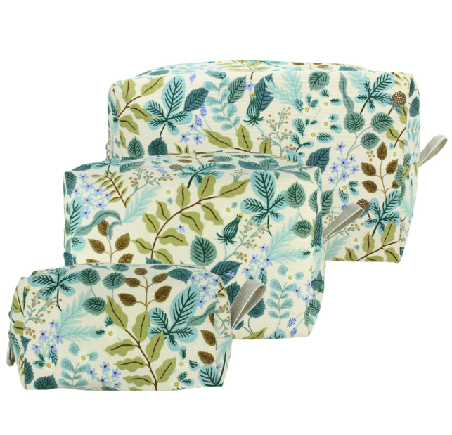 TOILETRY BAG VINTAGE GARDEN CREAM