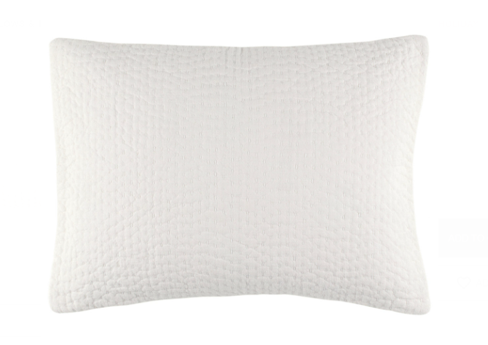 SHAM QUILTED DOVE WHITE (Available in 2 Sizes)