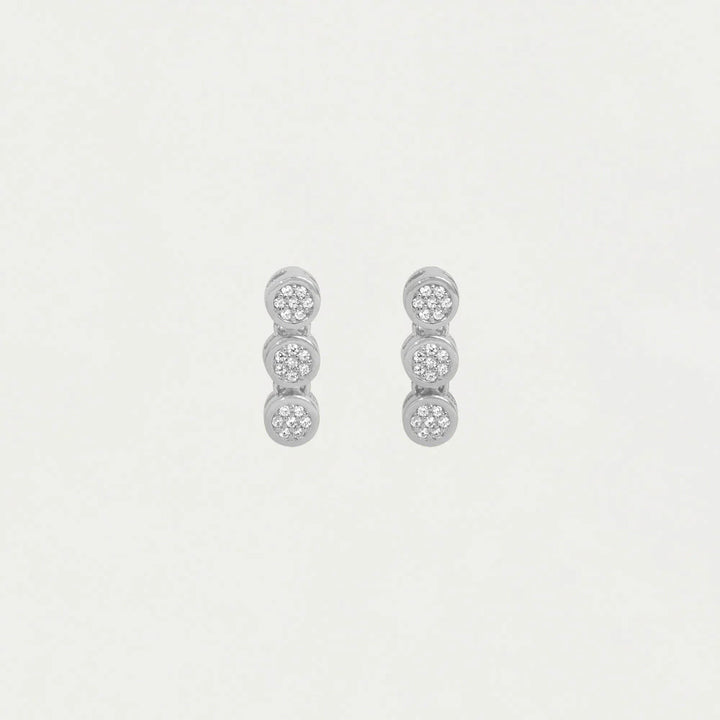 EARRINGS MIRABEAU DROPLET SILVER TOPAZ