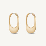 EARRINGS CROSBY HINGED HOOPS GOLD