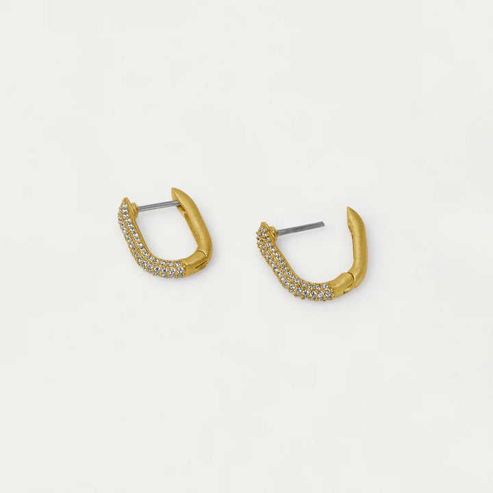 EARRINGS JULIETTE PAVÉ HUGGIE HOOP