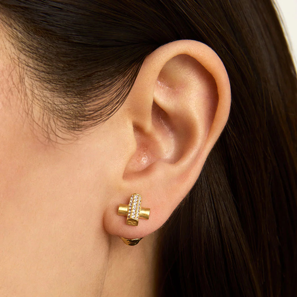 EARRINGS JULIETTE PAVÉ STUDS