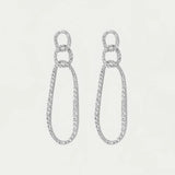EARRINGS CAMILLE DROP SILVER