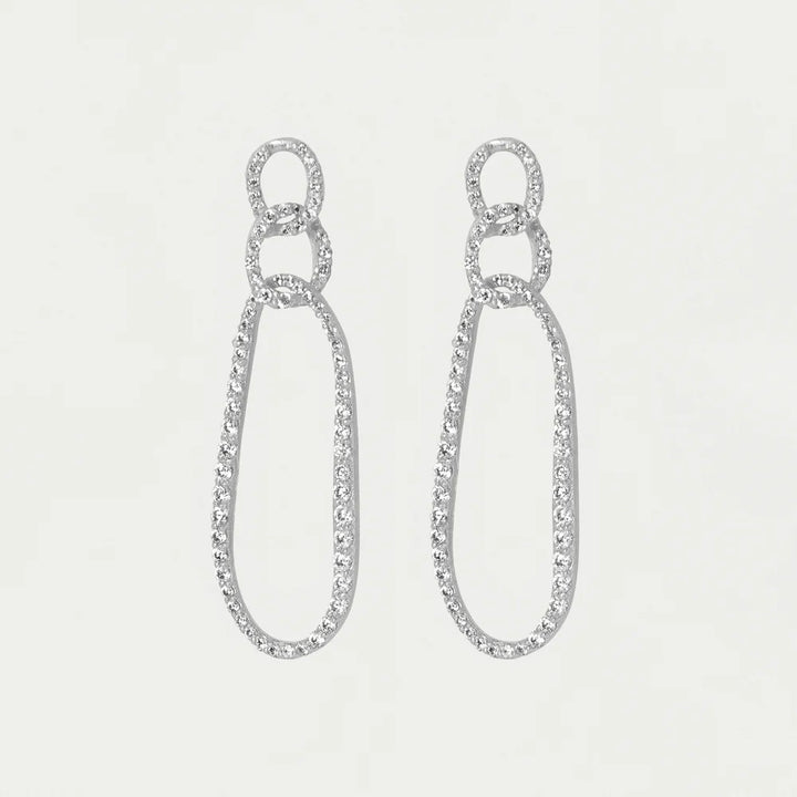 EARRINGS CAMILLE DROP SILVER