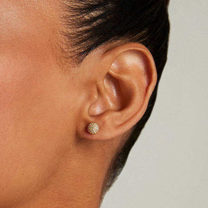 EARRINGS STUDS PETITE PAVE MINI