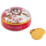 EARL GREY TEA SHORTBREAD COOKIES FLORAL LOCKET TIN