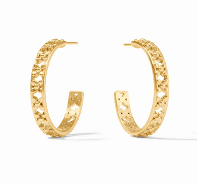 JULIE VOS EARRING HOOP HELENE (Available in 2 Sizes)