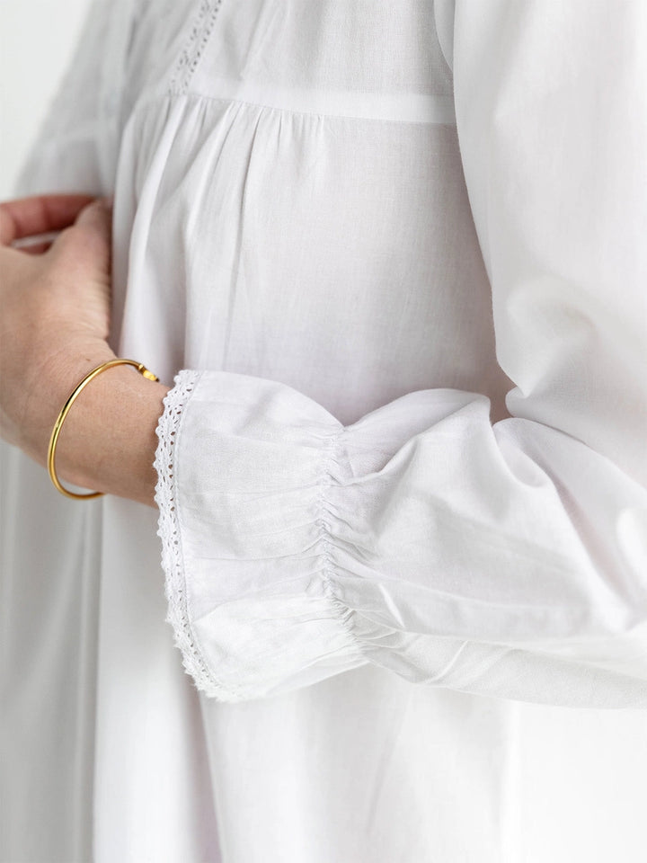 NIGHTGOWN LONG SLEEVE SQUARE NECK