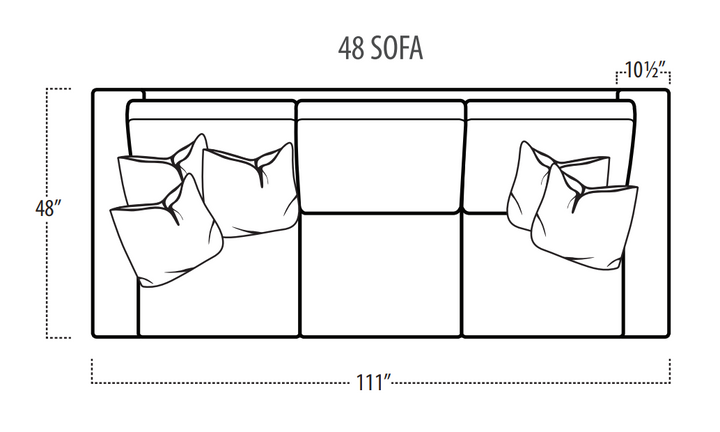 SOFA ELLAE 48 IN TOUCH SAGE #70531
