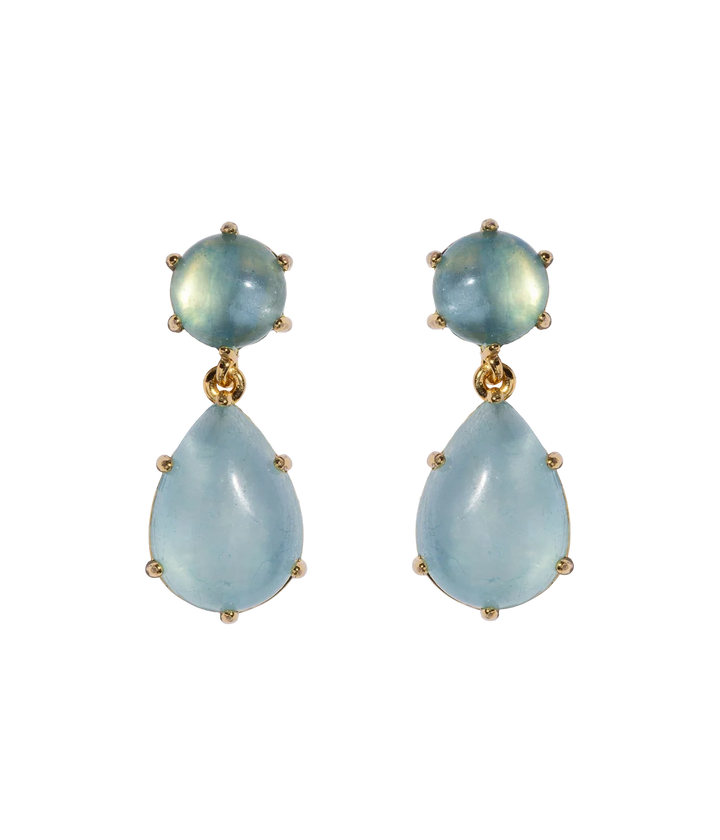 EARRINGS ELIA DROP AQUAMARINE