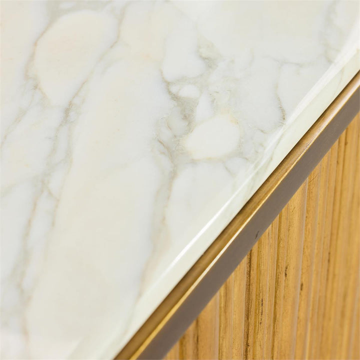 CREDENZA 4-DOOR OAK WOOD