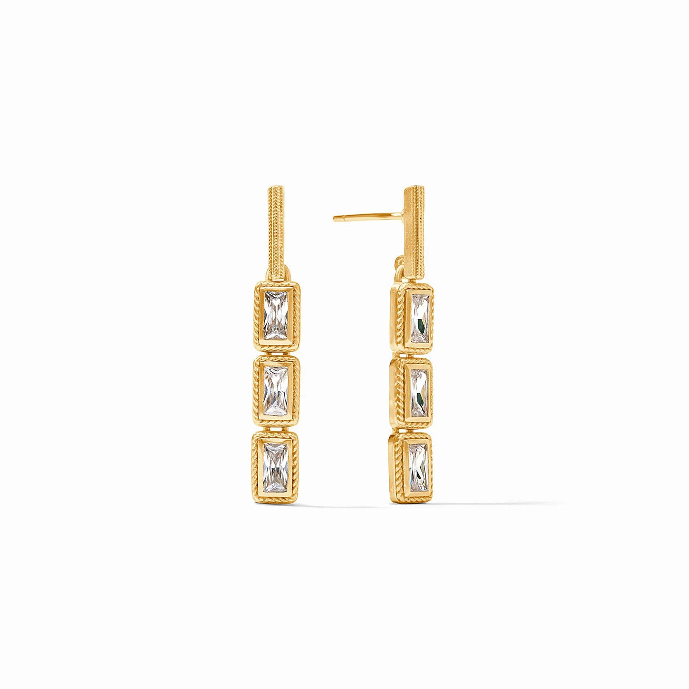 EARRING TIER BAGUETTE CZ #75799