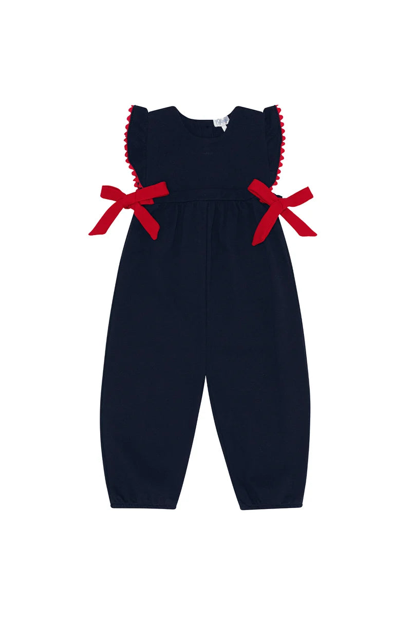 OVERALL ELISE BOW NAVY