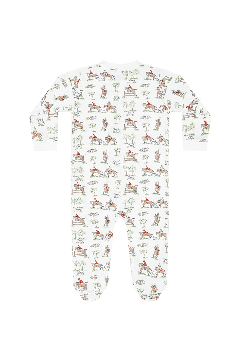 FOOTIE ZIPPER EQUESTRIAN CHASE