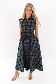 DRESS THE ETTA MIDI NAVY