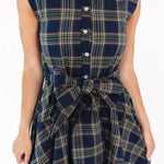 DRESS THE ETTA MIDI NAVY