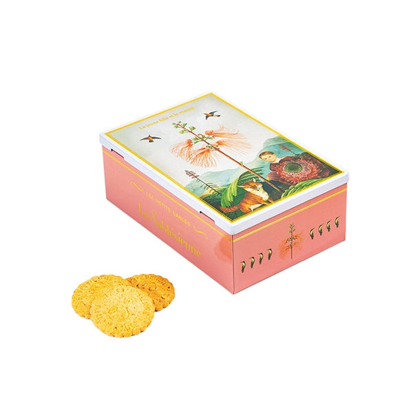 SHORTBREAD COOKIES CARAMEL & RASPBERRY TIN