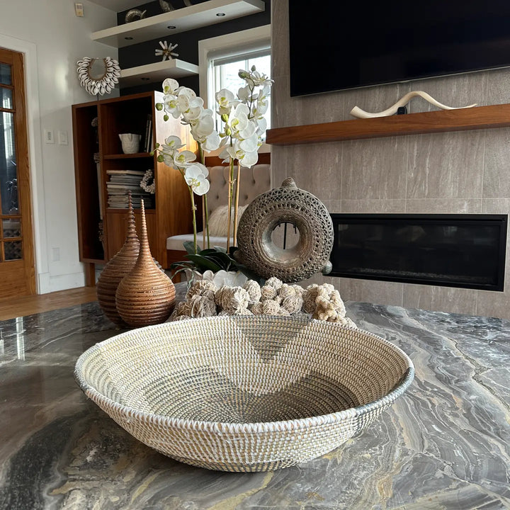 BASKET GRAY & WHITE