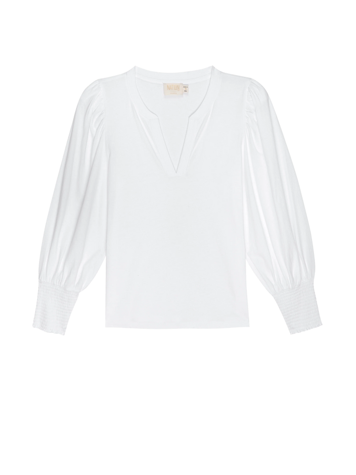 TOP PEASANT TEE WHITE