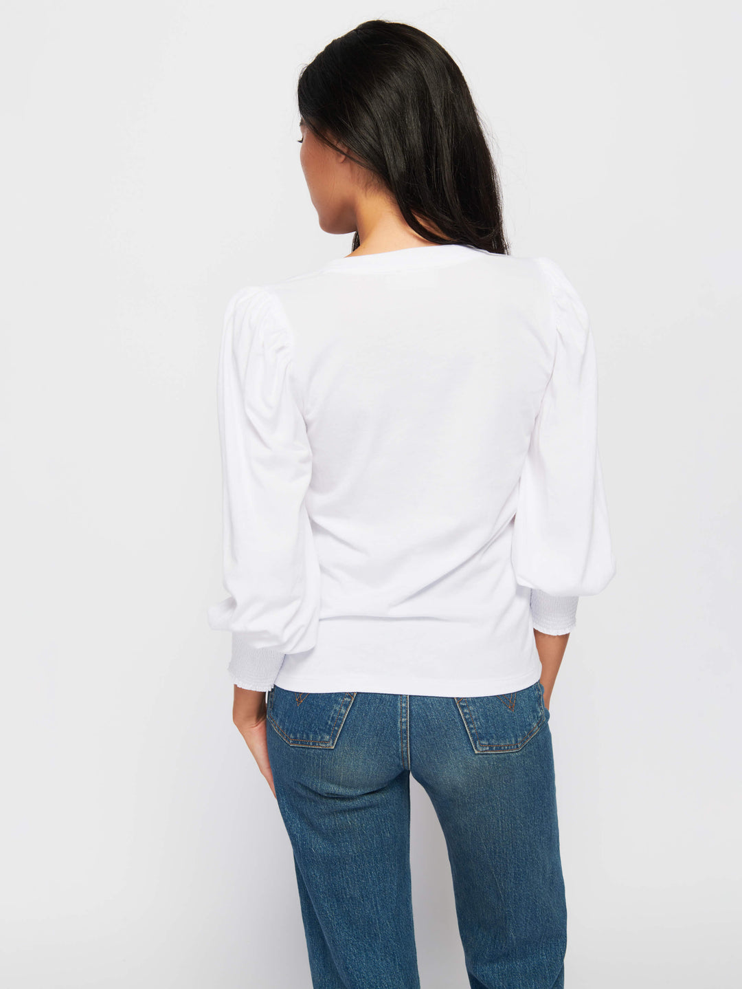 TOP PEASANT TEE WHITE