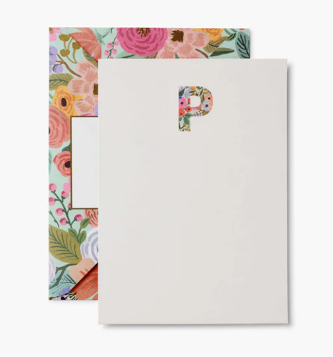 NOTE CARD MONOGRAM P