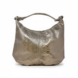TOTE BAG GENUINE ITALIAN LEATHER METALLIC