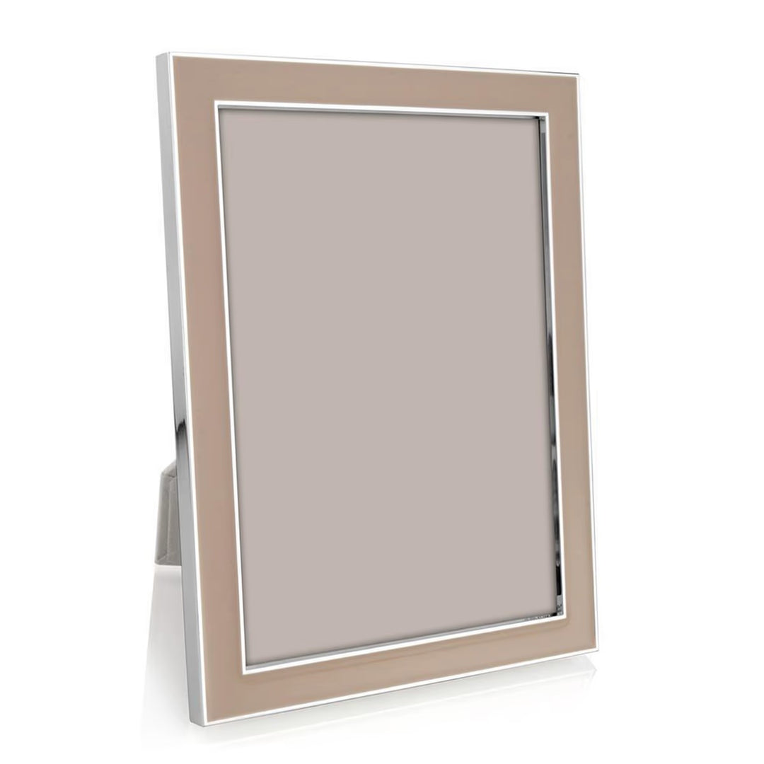 FRAME CAPPUCCINO ENAMEL & SILVER