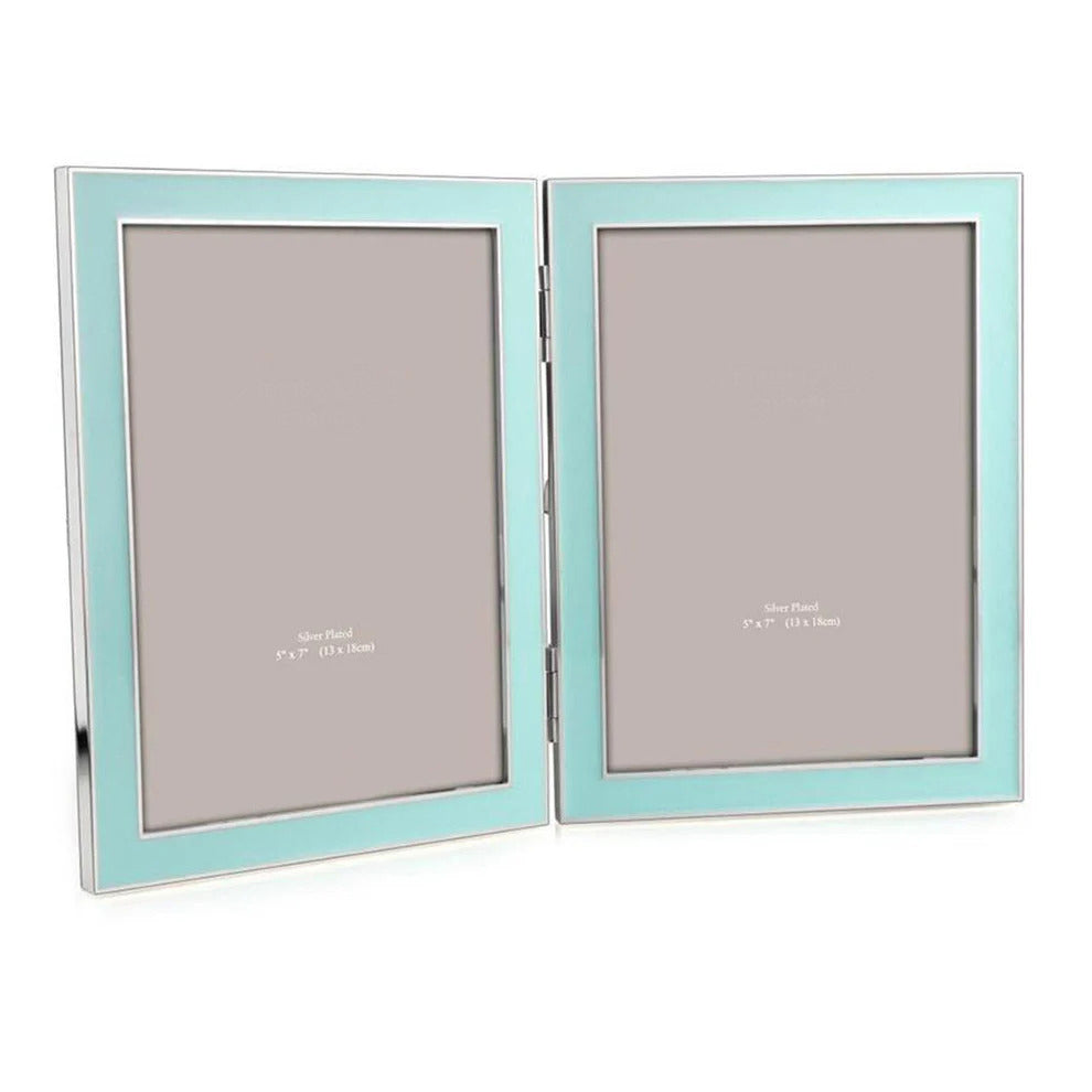 FRAME DOUBLE POWDER BLUE & SILVER